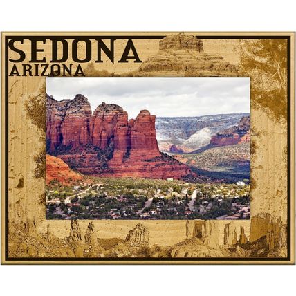 Sedona Arizona Laser Engraved Wood Picture Frame Landscape (4 x 6)