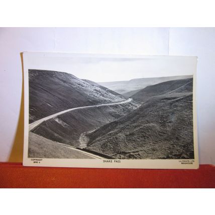 SNAKE PASS, DERBYSHIRE unused vintage postcard RP by Lilywhite 1950s =