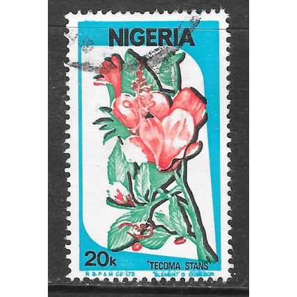 NIGERIA 20K FLOWERS TECOMA STANS USED