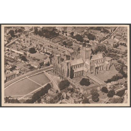 Wells Cathedral, Somerset, c.1930 - Peter Wyndham Postcard