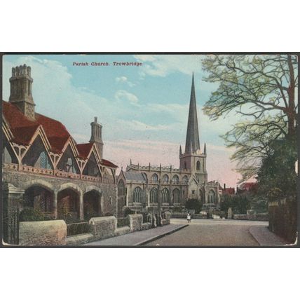 Parish Church, Trowbridge, Wiltshire, c.1905-10 - Wilkinson Postcard