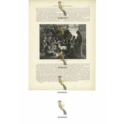Turkoman Interior, Turkistan, Book Illustration (Print), c1880