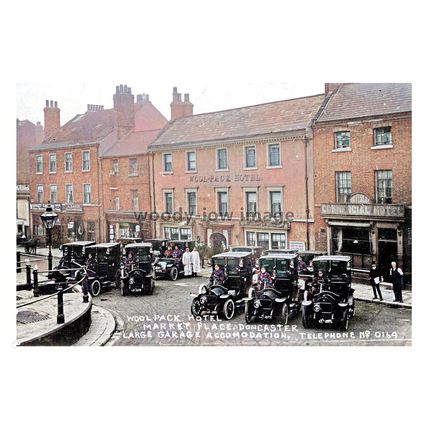 ptc9170 - Yorks - Early Wool-Pack & Commercial Hotel Doncaster Market print 6x4