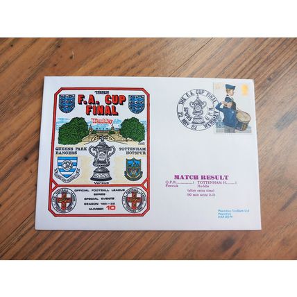 1982 FA CUP FINAL - QPR vs TOTTENHAM/SPURS - FIRST DAY COVER **FREE POSTAGE**
