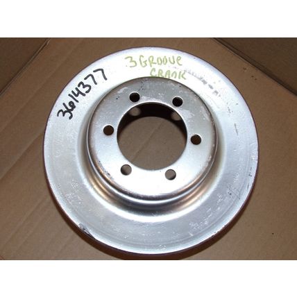 Mopar 3614377 3 Groove Crank Pulley OEM Small Block 318 340 360