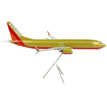 Boeing 737 MAX 8 Commercial Aircraft "Southwest Airlines" Gold and Red "Gemin...