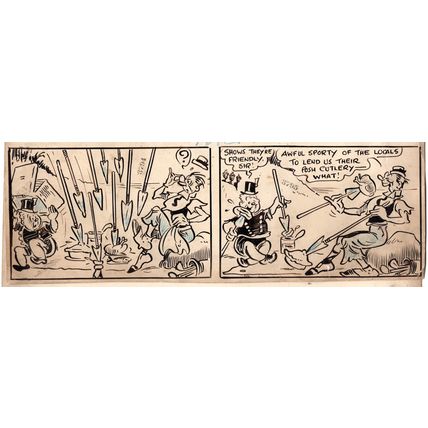 ORIGINAL ARTWORK - CLARENCE CASTAWAY JOKER COMIC NO. 298