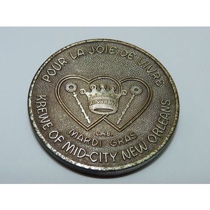 1973 American Medal Greatest Bands in Dixie, One Man's World Mardi Gras D 3.8 cm