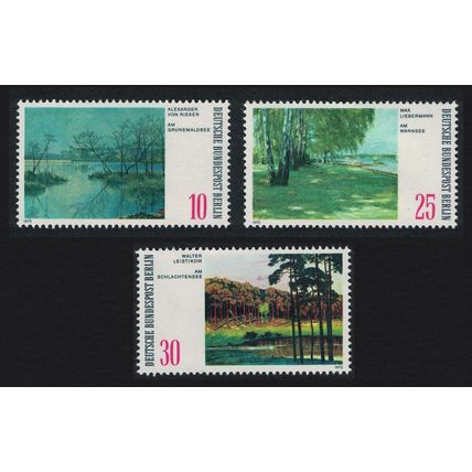 Berlin Paintings of Berlin Lakes 3v 1972 MNH SG#B418-B420