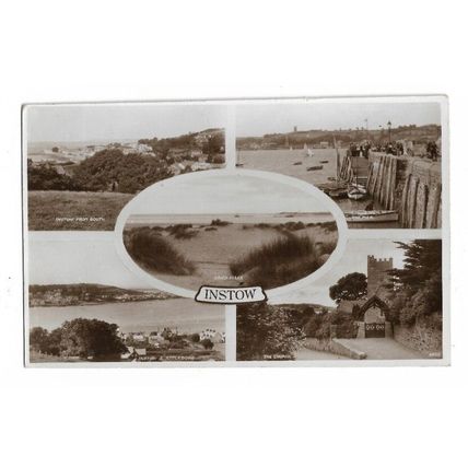 Instow, Devon, Multiview RP Postcard.