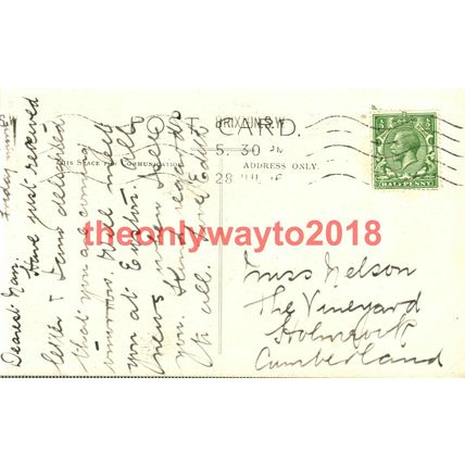 Edward VI Bedroom, Mint House, Pevensey, Sussex, Postcard, 1930s?
