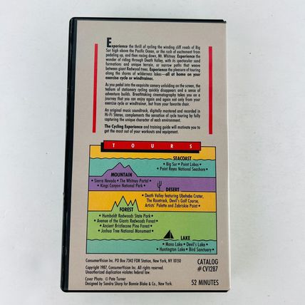 The Cycling Experience VHS Video Tape Road Riding Trips