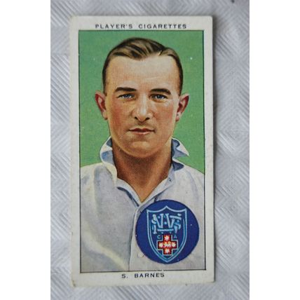 1938 Players Cricketers No. 36 S. Barnes, New South Wales