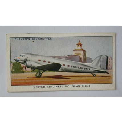 1936 John Player's International Air Liners 48 United Airlines Douglas DC3