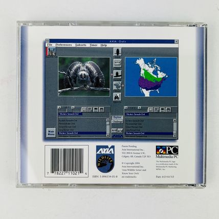 Know Your Owls Birds Of Prey Vol 1 Multimedia PC CD ROM 1995 Axia International