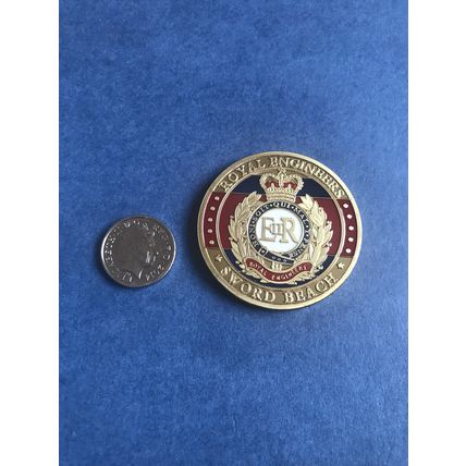 British Royal Engineers Corps of Engineers Gold plated Commemorative Coin