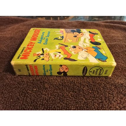 Big Little Book Mickey Mouse Adventure In Outer Space #20 By George E Davie 1968