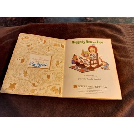 Little Golden Book Raggedy Ann And Fido By Barbara Hazen (C) Third Edition 1970