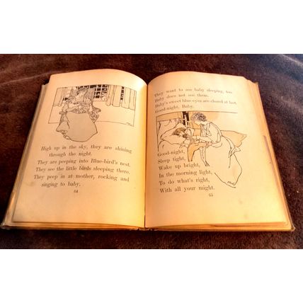 Old Vintage Basic Reader AFirst Reader By Spaulding & Bryce 1906