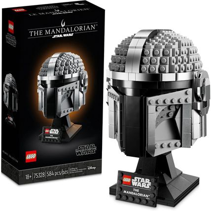 LEGO Star Wars the Mandalorian Helmet 75328 Buildable Model Kit, Display Collect