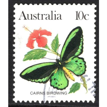 AUSTRALIA 1983: BUTTERFLIES DEFINITIVES - 10c CAIRNS BIRDWING USED (G1)