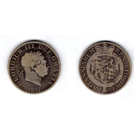 Great Britain. George III. Halfcrown 1817. dy14958