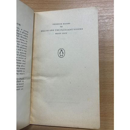 1950 MARY FITT DEATH AND THE PLEASANT VOICES PENGUIN CRIME FICTION PB BOOK (P2)