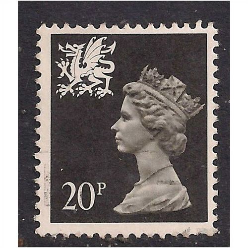 Wales GB 1989 20p Brownish Black Machin SG W52 (A146)