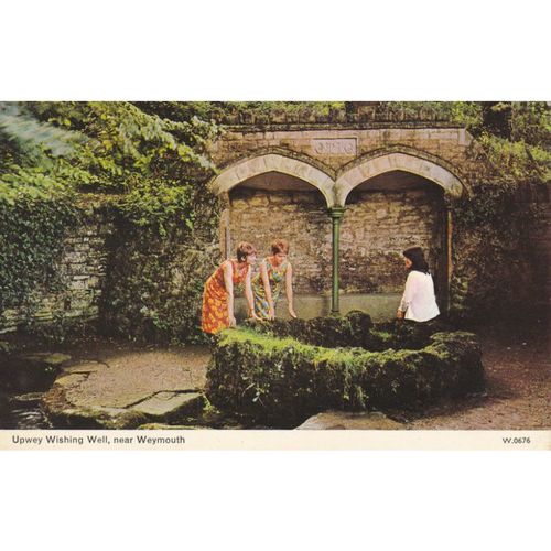Upwey Wishing Well,Nice slogan Postmark 1971 Dorset Postcard Dor71385