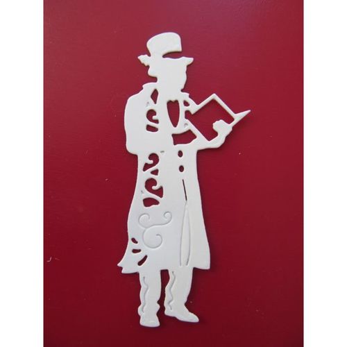 6 x Spellbinders Die Cuts Carol Singer - White