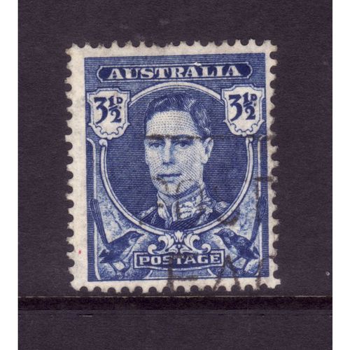 AUSTRALIA 1942 SG 207 3 1/2d BRIGHT BLUE FINE USED#2
