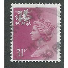 1984 31P 'WALES' MACHIN REGIONAL FINE USED (EBID51-014)