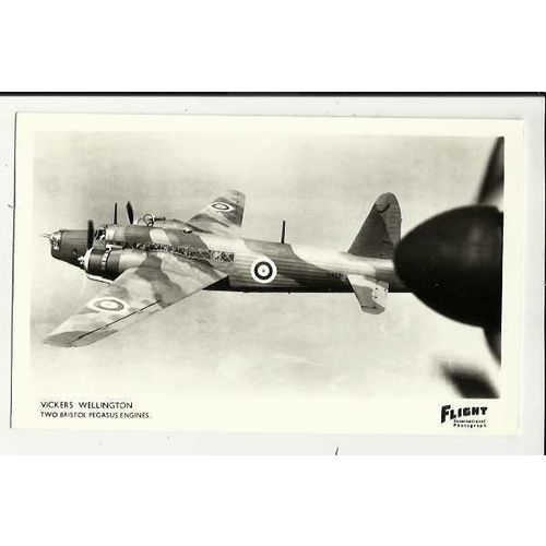 Aviation VICKERS WELLINGTON Postcard by Flight International