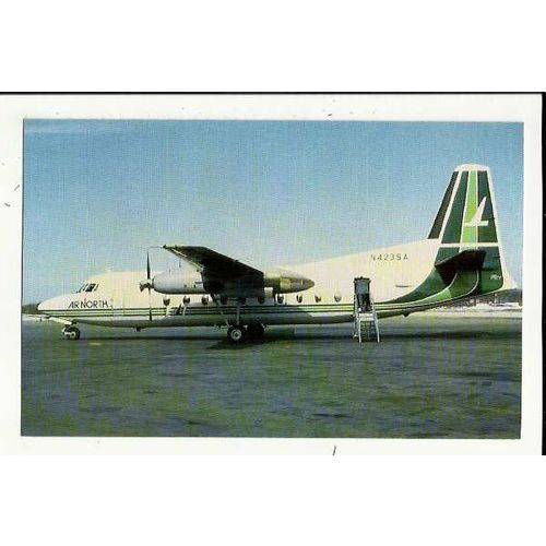 Aviation AIR NORTH FOKKER F-27 Postcard by Mary Jayne (MJ482)