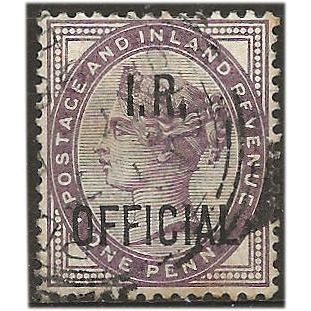 1882 O3 1d Lilac Inland Revenue Official Fine Used ..