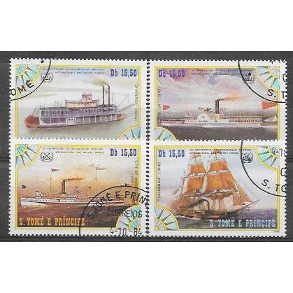 SAINT THOMAS ET PRINCE N° 810/13 YVERT OBLITERE ( USED )