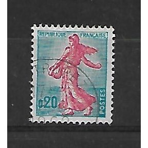 France.SG1455 20f Sower (Ultramarine and Red).Fine Used.Nov20