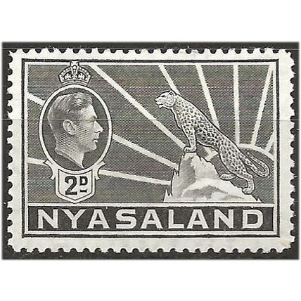 Nyasaland 1938 SG133 2d Grey Mounted Mint . .. .