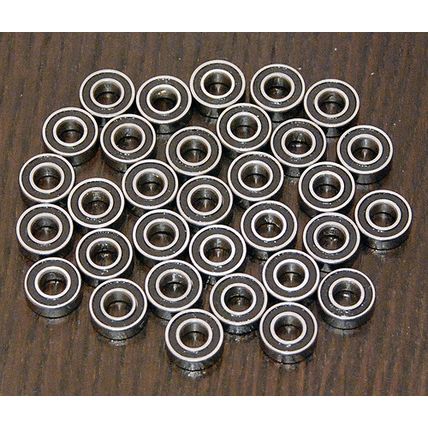 (32pcs) TAMIYA TWIN DETONATOR / BLACKFOOT EXTREME Rubber Sealed Ball Bearing Set