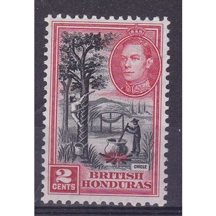 BRITSH HONDURAS 1938-47 GEORGE VI 1c PERF 11 X 11.5 VALUE MINT SG151