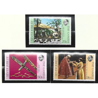 Gambia Stamps Scott #345 To 347, Mint Never Hinged