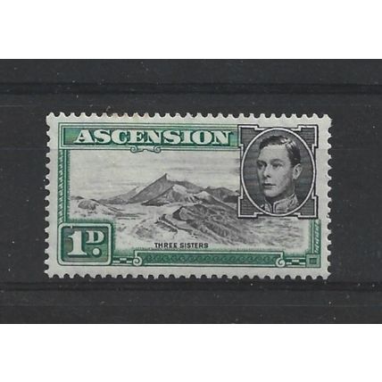Ascension.SG39d 1d Three Sisters.Mounted Mint.Aug24i
