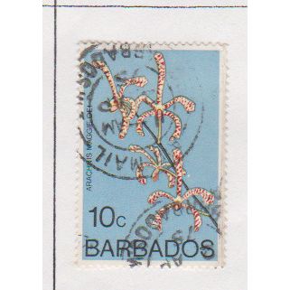 Barbados 1975 Arachnis 10c multicolour SG 515
