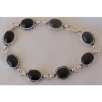 Silver Onyx bracelet
