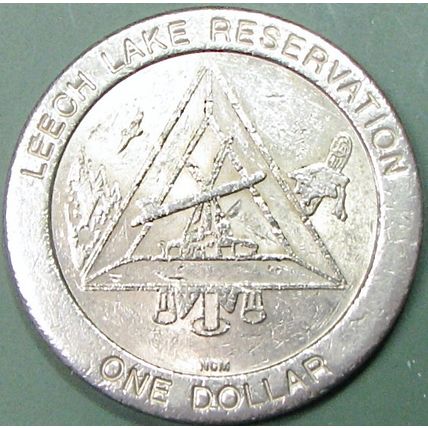 Palace. $1 Casino Token. Leech Lake, MN. 16A.