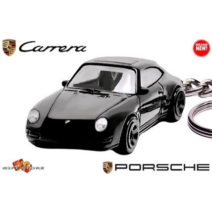 RARE KEYCHAIN BLACK PORSCHE 911 CARRERA