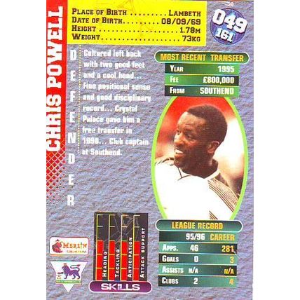 Merlin Premier Gold English Premier League 1996/97 Marco Gabbiadini