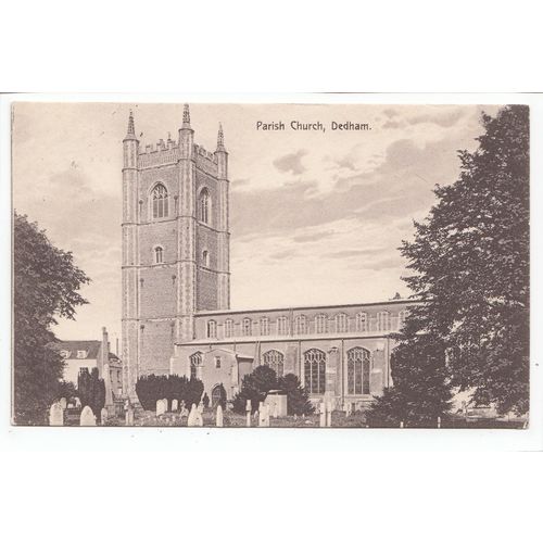 Dedham Parish Church Essex 1913 Postcard 658
