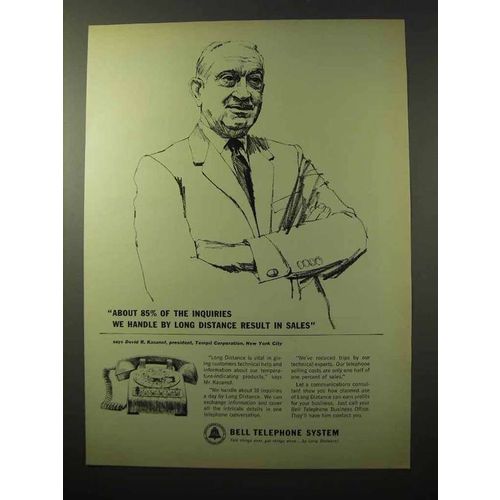 1964 Bell Telephone Ad - Long Distance Result in Sales