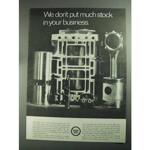 1968 GM Detroit Diesel Engines Ad - Put Much Stock